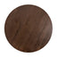 1.2m Round Dining Table - Dark Brown