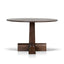 1.2m Round Dining Table - Dark Brown