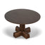 1.2m Round Dining Table - Dark Brown