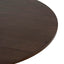 1.2m Round Dining Table - Dark Brown