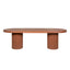 2.4m Concrete Dining Table - Terracotta