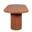 2.4m Concrete Dining Table - Terracotta