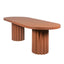 2.4m Concrete Dining Table - Terracotta