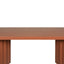 2.4m Concrete Dining Table - Terracotta