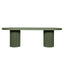 2.4m Concrete Dining Table - Green