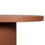 2m Concrete Oval Dining Table - Terracotta
