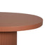 2m Concrete Oval Dining Table - Terracotta