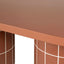2m Concrete Oval Dining Table- - Terracotta