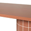 2.4m Concrete Oval Dining Table - Terracotta