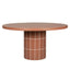 1.4m Concrete Round Dining Table - Terracotta