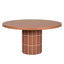 1.4m Concrete Round Dining Table - Terracotta