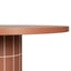 1.4m Concrete Round Dining Table - Terracotta