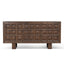 1.83m Elm Sideboard Unit - Dark brown