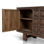 1.83m Elm Sideboard Unit - Dark brown