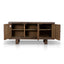 1.83m Elm Sideboard Unit - Dark brown