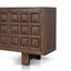 1.83m Elm Sideboard Unit - Dark brown