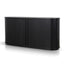 1.7m Wooden Buffets Unit - Full Black