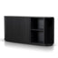 1.7m Wooden Buffets Unit - Full Black