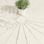 1.2m Outdoor Round Dining Table - Cream White