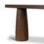 1.83m Elm Console Table - Dark Brown