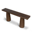 1.83m Elm Console Table - Dark Brown