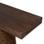 1.83m Elm Console Table - Dark Brown