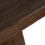 1.83m Elm Console Table - Dark Brown