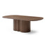 2.39m Oval Dining Table - Walnut