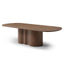 2.69m Oval Dining Table - Walnut