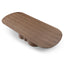 2.69m Oval Dining Table - Walnut