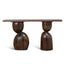 1.6m Elm Console Table - Walnut