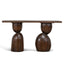 1.6m Elm Console Table - Walnut