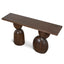 1.6m Elm Console Table - Walnut