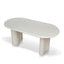 1.8m Oval Dining Table - Ivory Oat