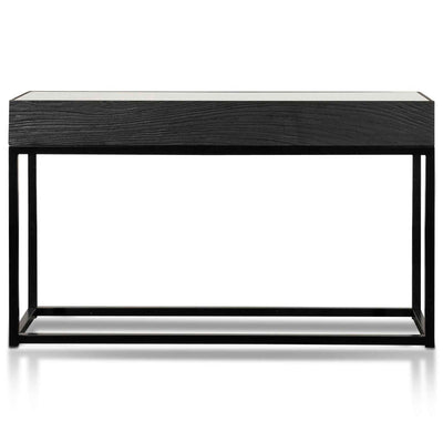 1.39m Reclaimed Console Table - Full Black