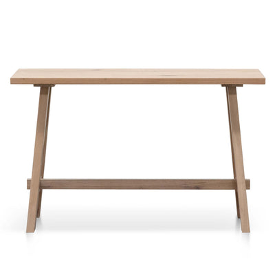 1.2m Wooden Console Table - Washed Natural