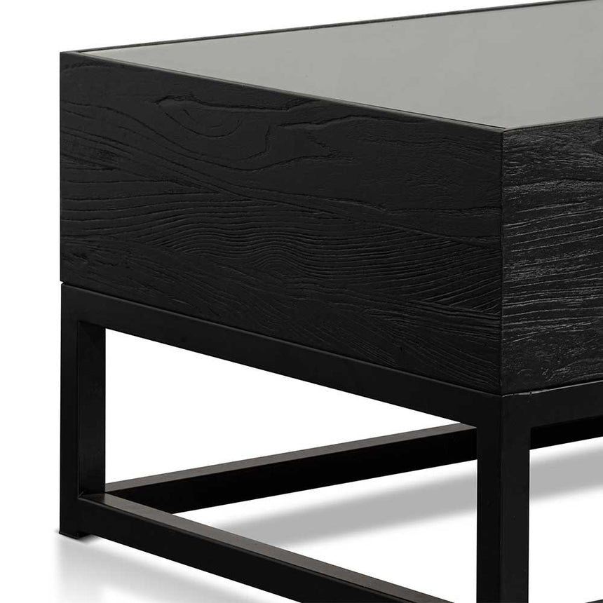 1.2m Elm Coffee Table - Full Black