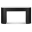 1.5m White Marble Console Table - Black