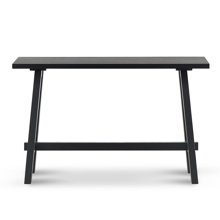 1.2m Wooden Console Table - Full Black