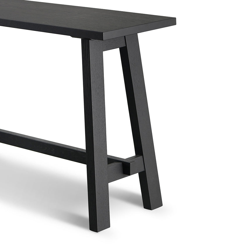 1.2m Wooden Console Table - Full Black