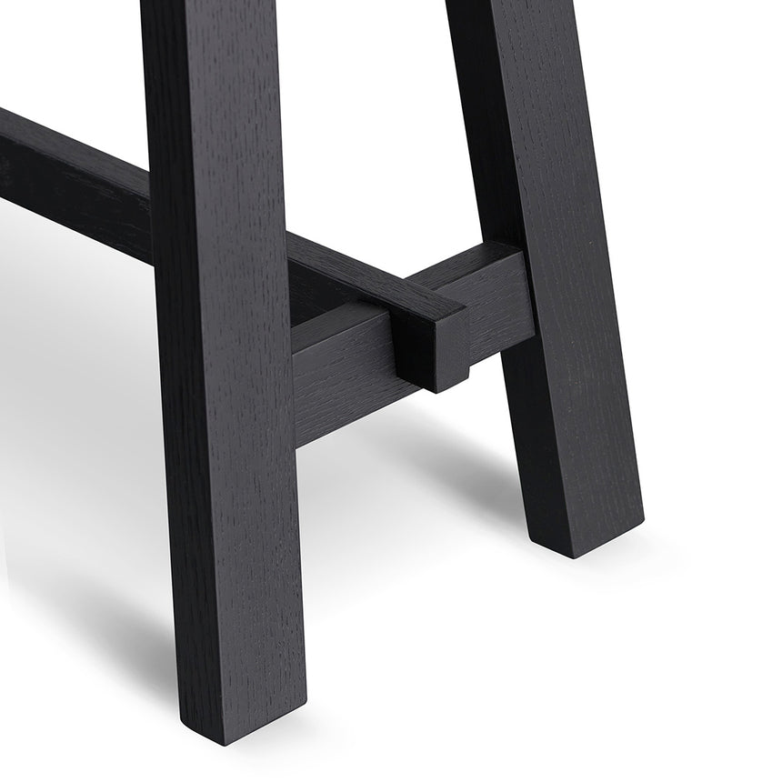 1.2m Wooden Console Table - Full Black