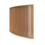3m Curved Wall Stand - Natural Oak