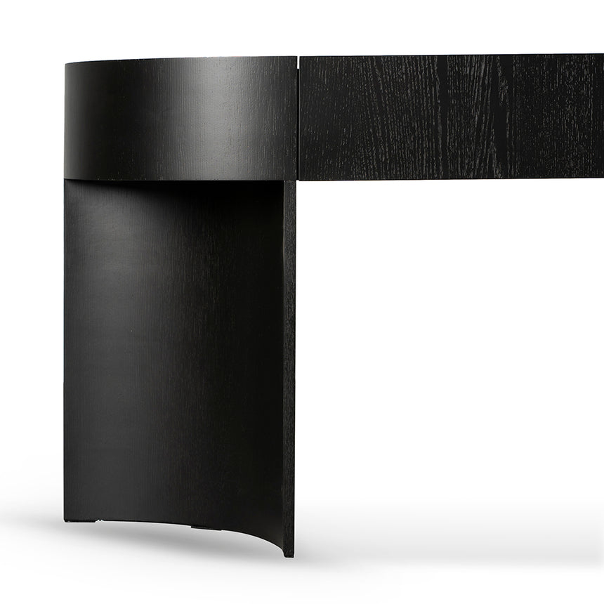 1.5m Console Table - Textured Espresso Black