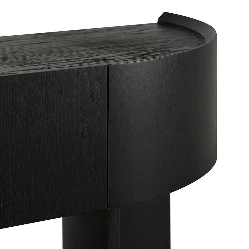 1.5m Console Table - Textured Espresso Black