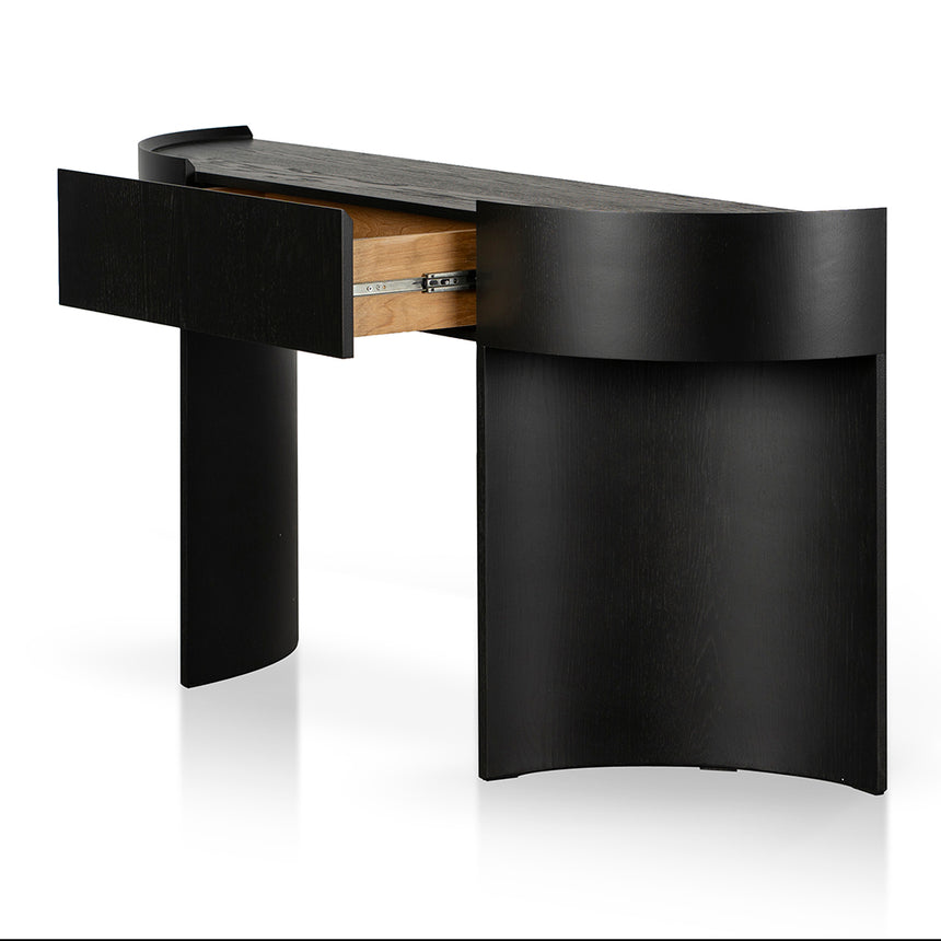 1.5m Console Table - Textured Espresso Black