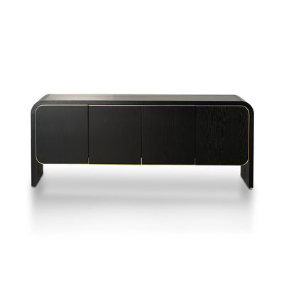 2m Buffet Unit - Textured Espresso Black