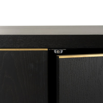 2m Buffet Unit - Textured Espresso Black