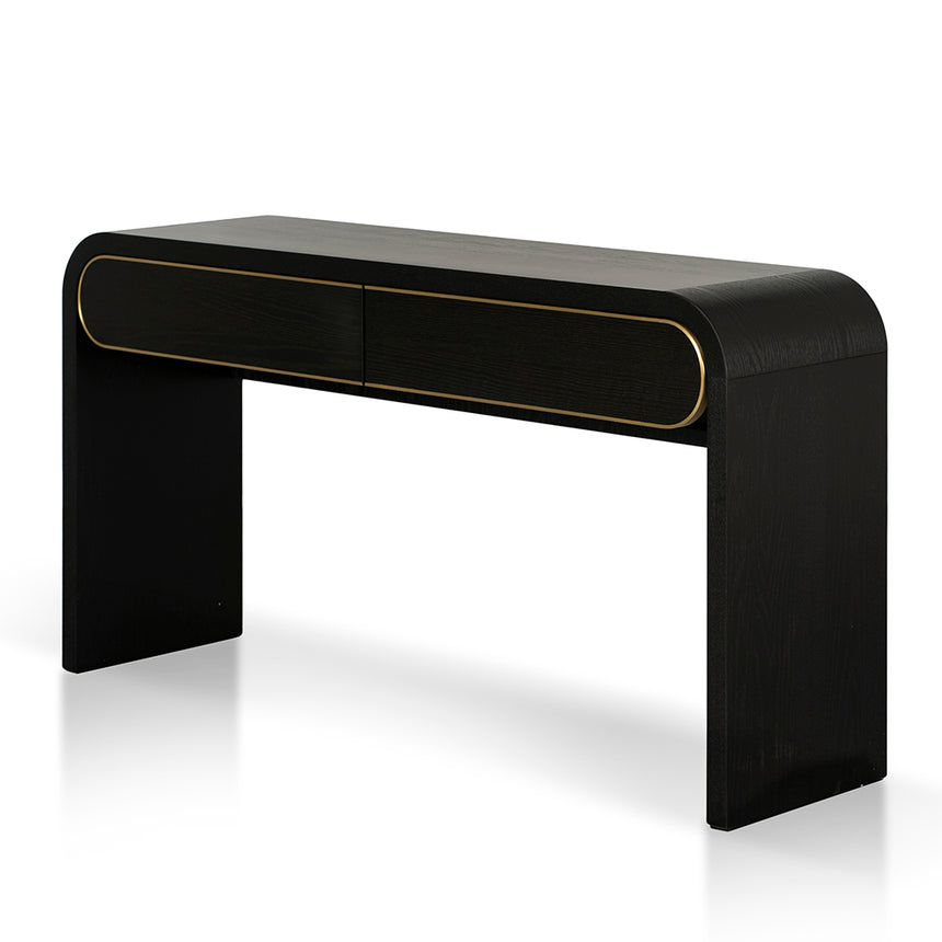 1.5m Console Table - Textured Espresso Black