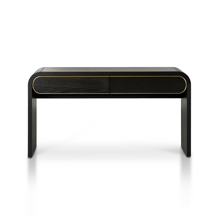 1.5m Console Table - Textured Espresso Black