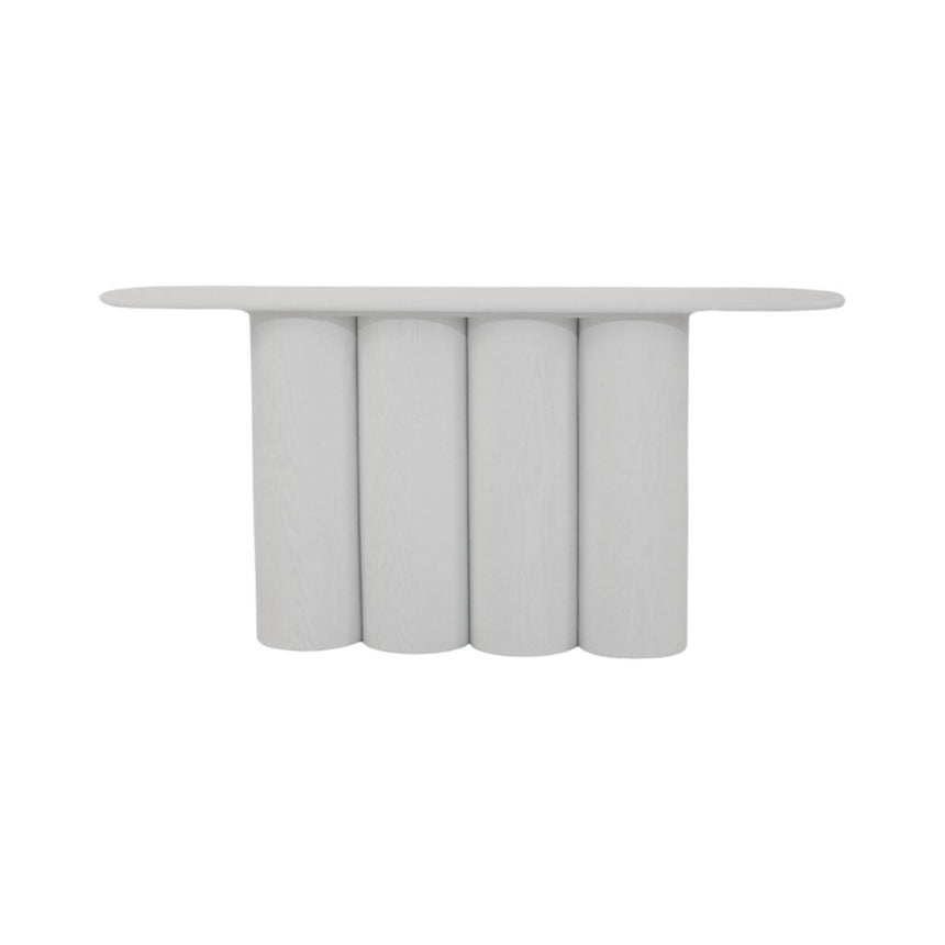 1.7m Console Table - Full White